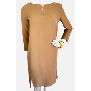 Toy G Sheath Shift Business Dress Size Small Makeup 3/4 Sleeve Made Italy NWT